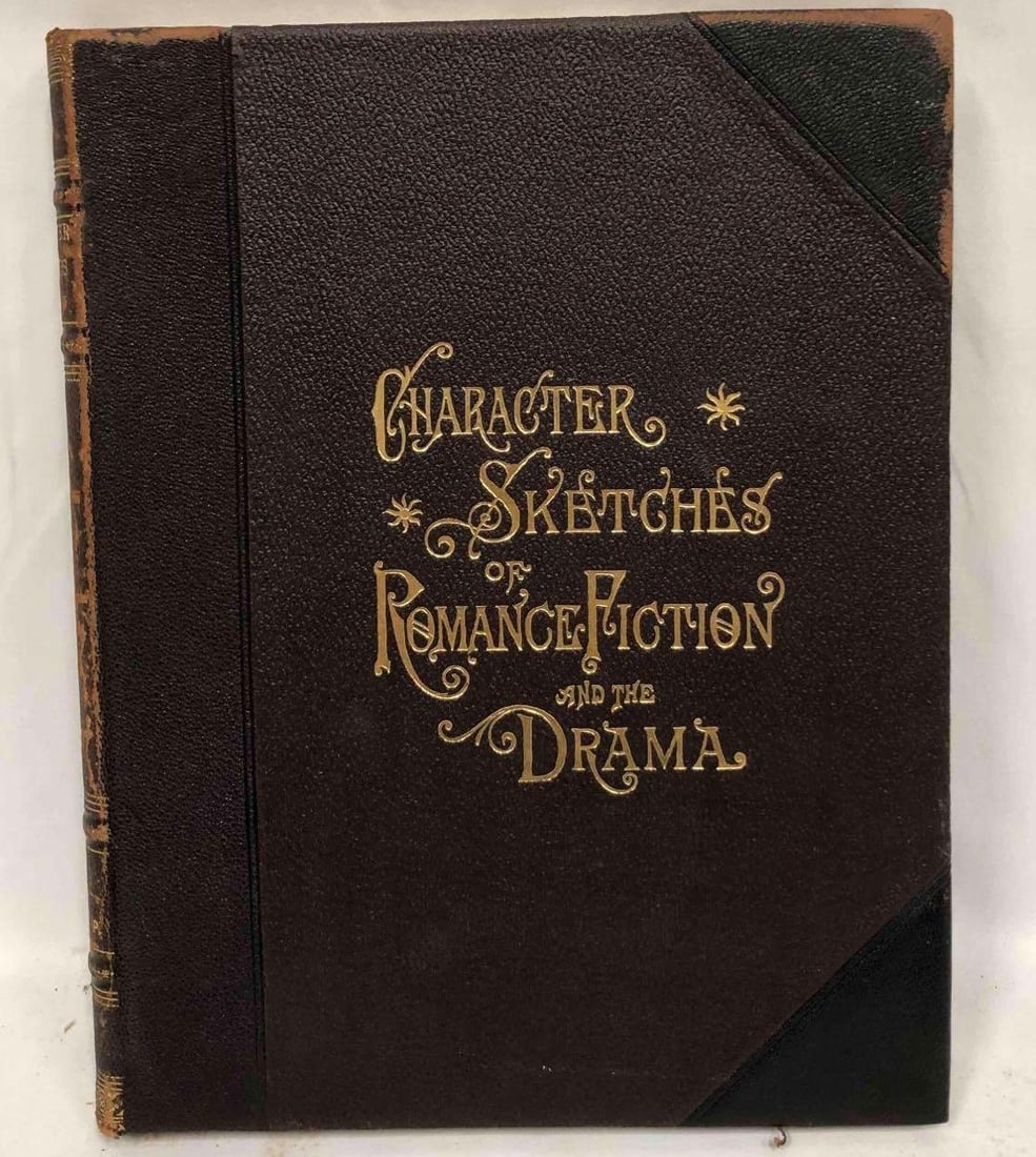 Character Sketches Of Romance Fiction And The Drama Volume III By Rev. E Cobham Brewer: This lot contains a "Character Sketches Of Romance Fiction And The Drama" Volume III by Rev. E Cobham Brewer. The book is approx 12" x 9 1/4" and weighs about 4.3lbs. Overall the book is in good used