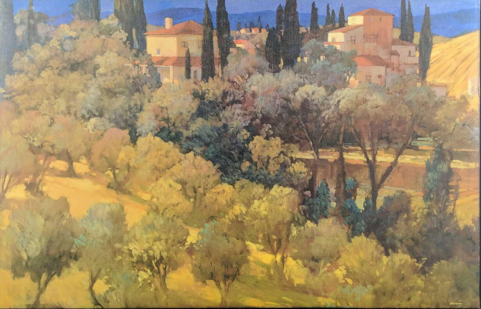 Giclee Canvas Florentine Landscape Philip Craig: Give your home a splash of color and elegance with art by Philip Craig. Tangletown Fine Art searches the world's archives for the most relevant art to accent today's design trends. This Galler