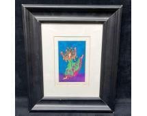 Framed Digital Art "She Who Has a Great Attitude" By Suzyt: This lot contains a Framed Original Digital Art "She Who Has a Great Attitude" By Suzyt. The frame is approx 13 3/4" x 11 3/4" x 1". Total weight is 1.9lbs. Overall the artwork is in excellent pre own