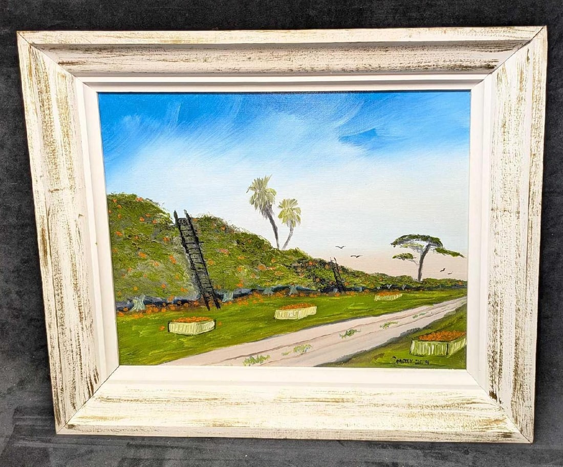 Florida Artist Glenn "Smitty" Smith Original Oil On Panel Florida Grove R42 (1 of 7)