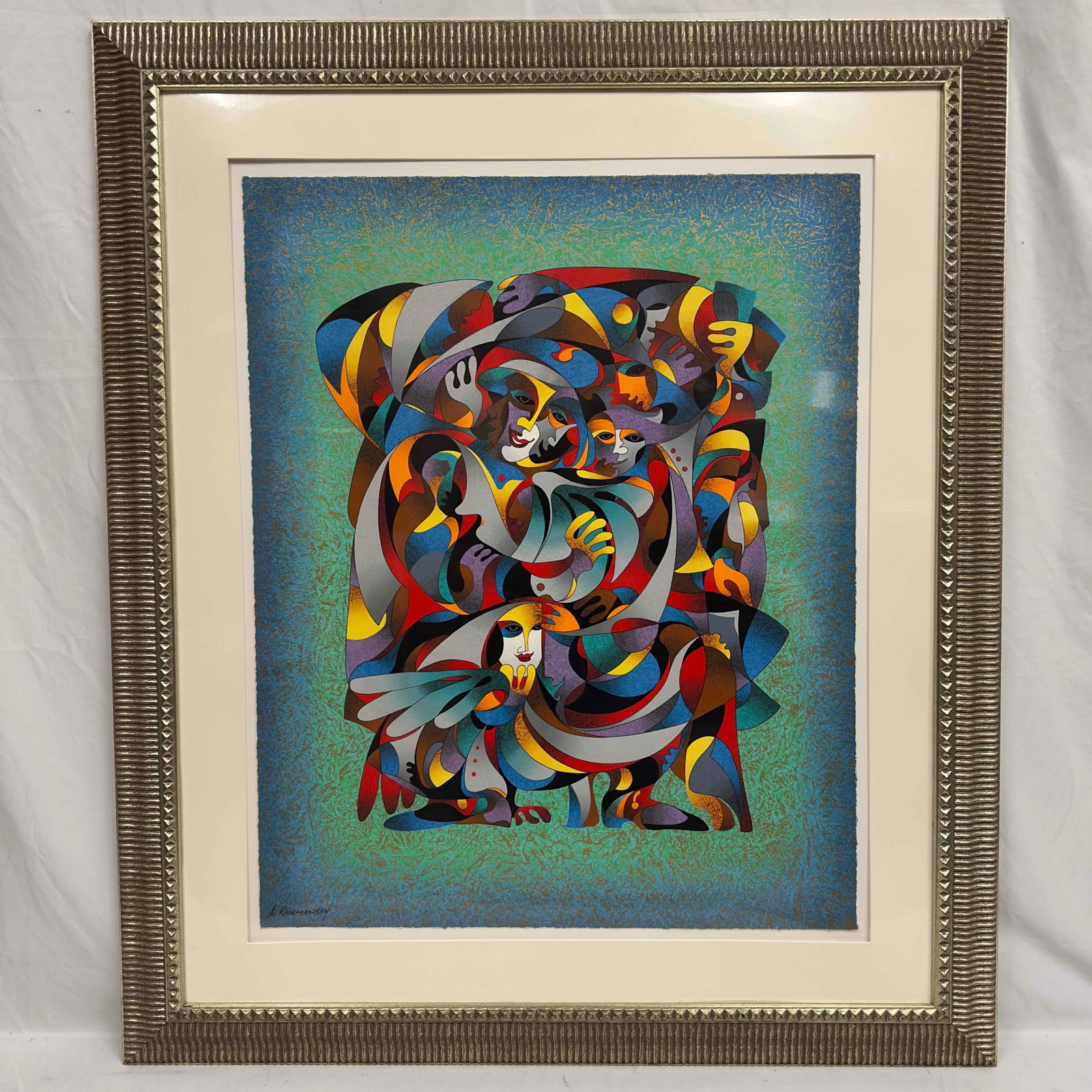 Anatole Krasnyansky Serigraph Phoenix II Framed R120 (1 of 9)