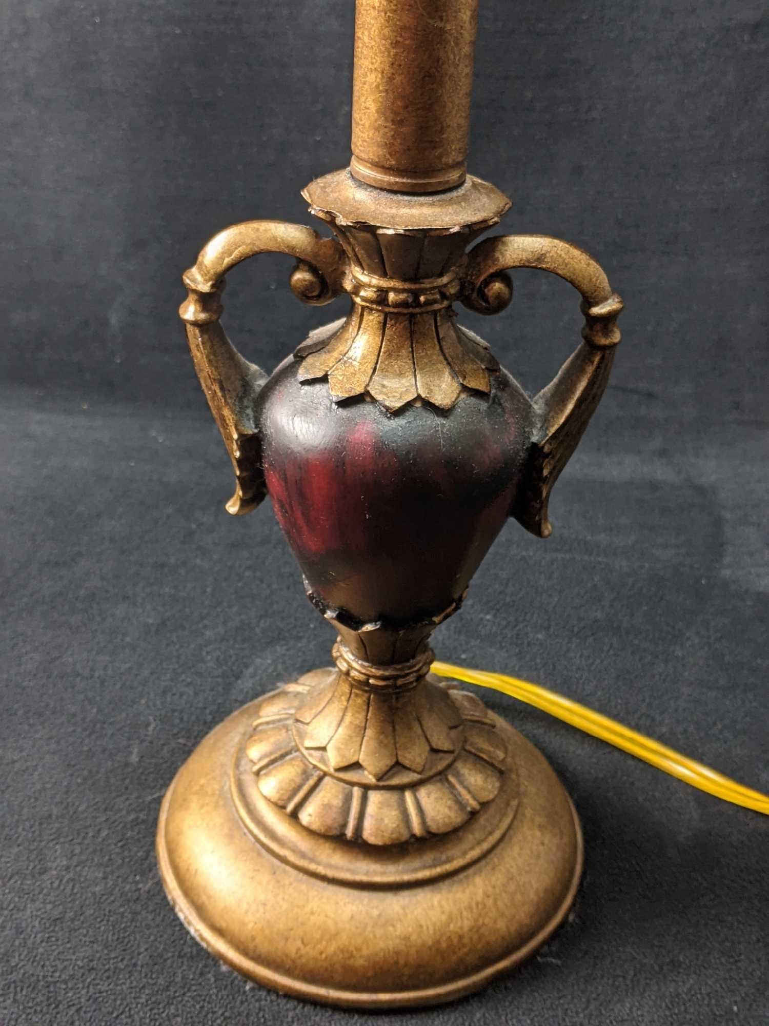 Table Lamp Brass Colored Lamp Vase Design - 2