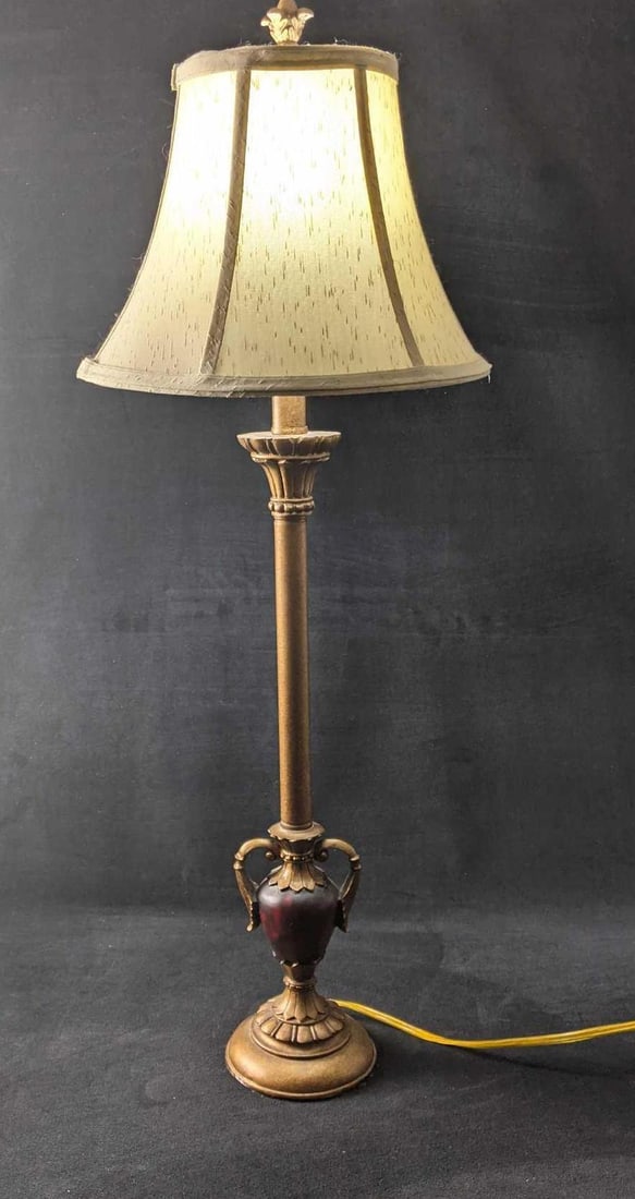 Table Lamp Brass Colored Lamp Vase Design - 4