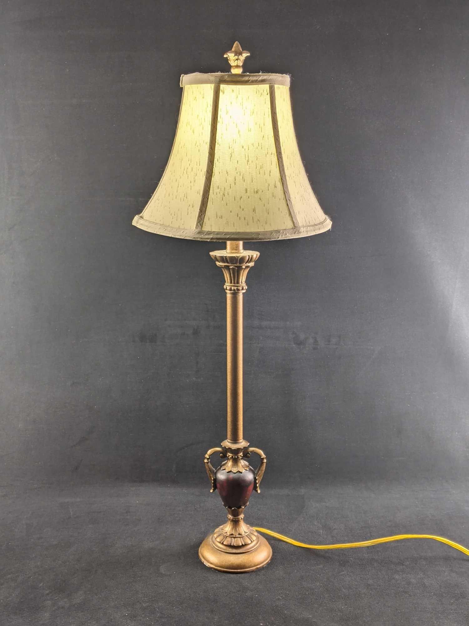 Table Lamp Brass Colored Lamp Vase Design - 6
