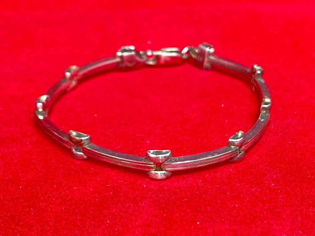 7" Sterling Silver Bracelet (1 of 3)