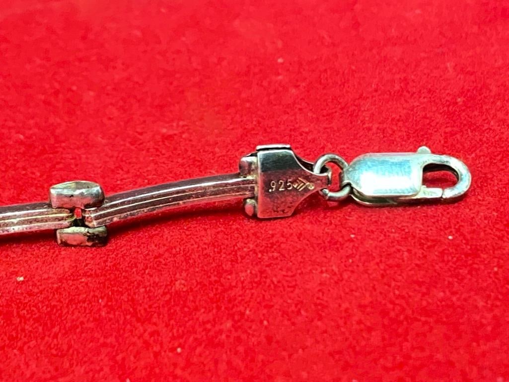 7" Sterling Silver Bracelet - 3