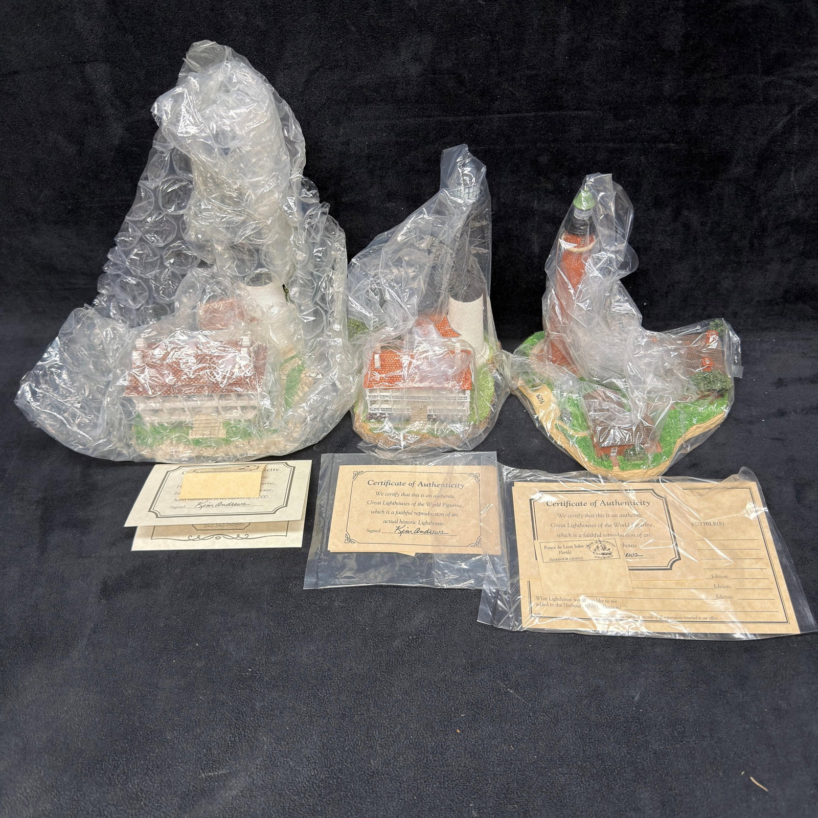 3 Harbour Lights Florida Lighthouse Figurines Pensacola (1 of 4)