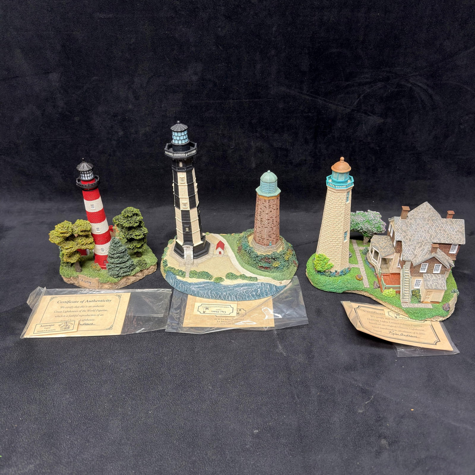 Virginia Harbour Lights Lighthouse Landmark Figurines Cape Henry (1 of 4)