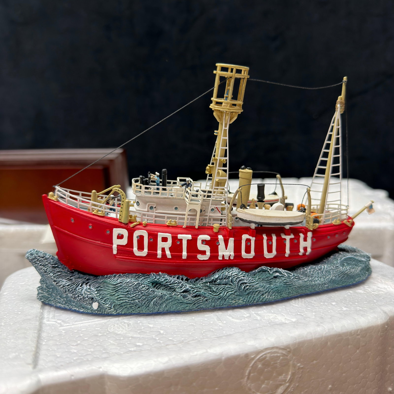 Anchor Bay Portsmouth Light Vessel No. 101 Model with Original Box (1 of 5)