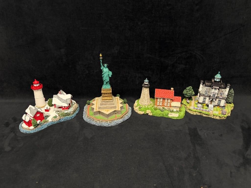 4 Harbour Lights NY Lighthouse Figures (1 of 10)