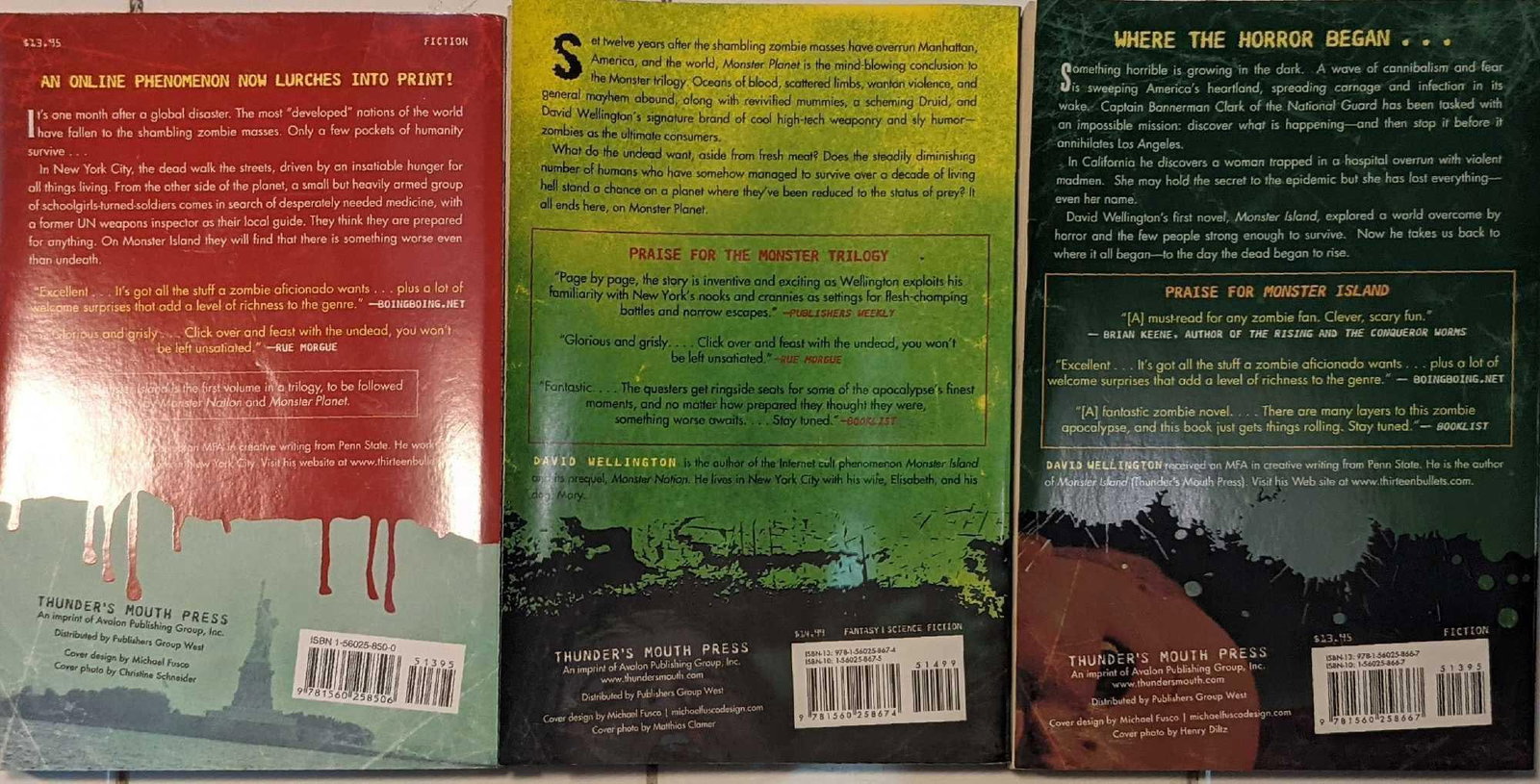 Monster Island Zombie Trilogy Paperbacks - 2