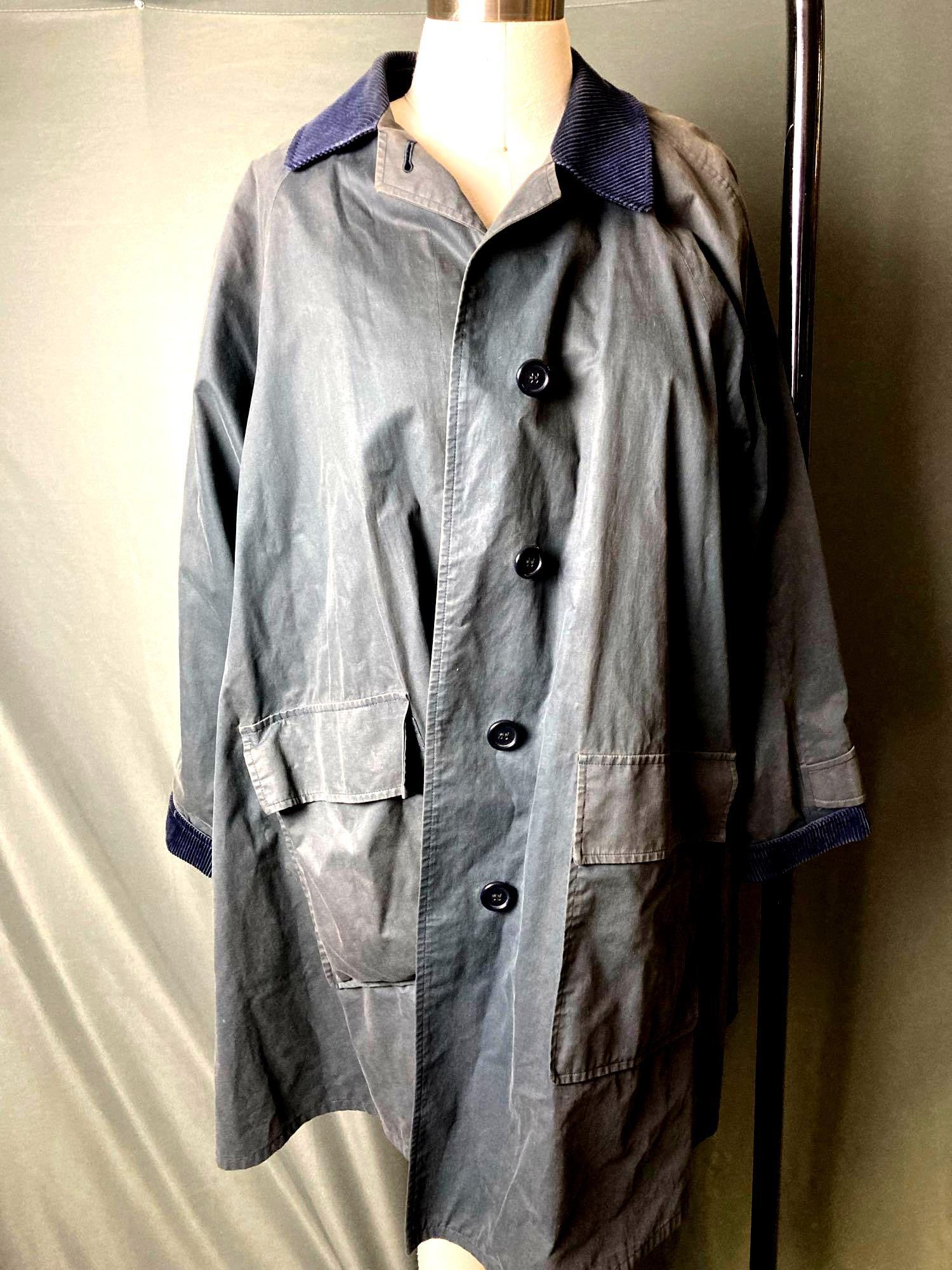 Women's Burberry Coat Blue and Grey Color (1 of 4)