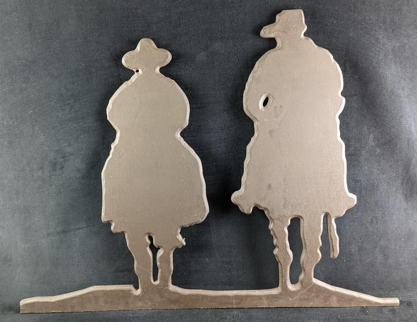 Vintage Cowboy Wall Art Ponderosa Steakhouse Art: Vintage Cowboy Wall Art Ponderosa Steakhouse Art. Wood art of cowboys and their horses. These originally hung on the walls. The wall art is approx 34 1/2" x 3/8" x 24 1/2" and it weighs 3.32lbs. The w