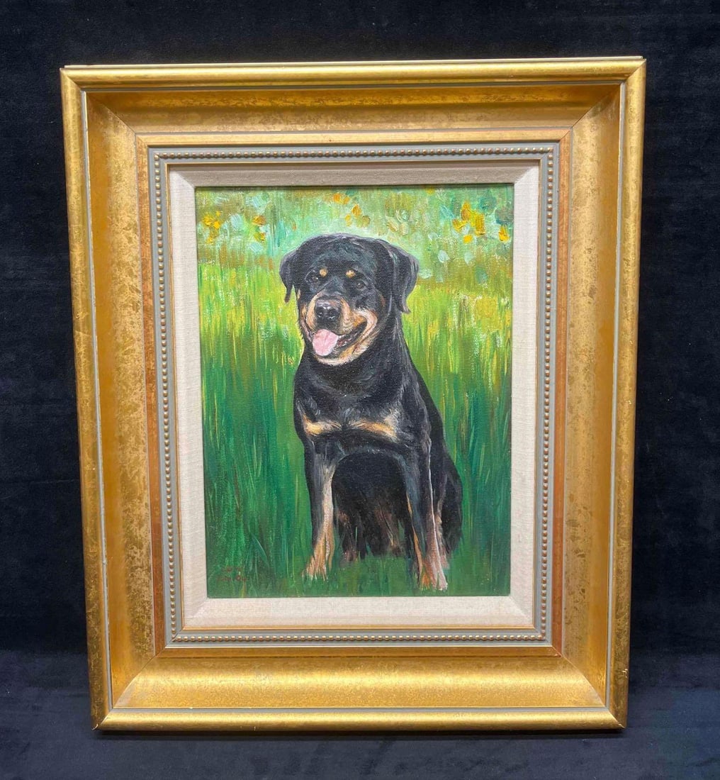 Framed Original Oil On Canvas L.O.M Dated July 1994: This lot contains a Framed Original Oil On Canvas L.O.M Dated July 1994. The frame is approx 14 3/4" x 1 3/4" x 17 3/4" while the canvas is approx 12" x 9". Total weight is approx 3lbs. Overall the oi