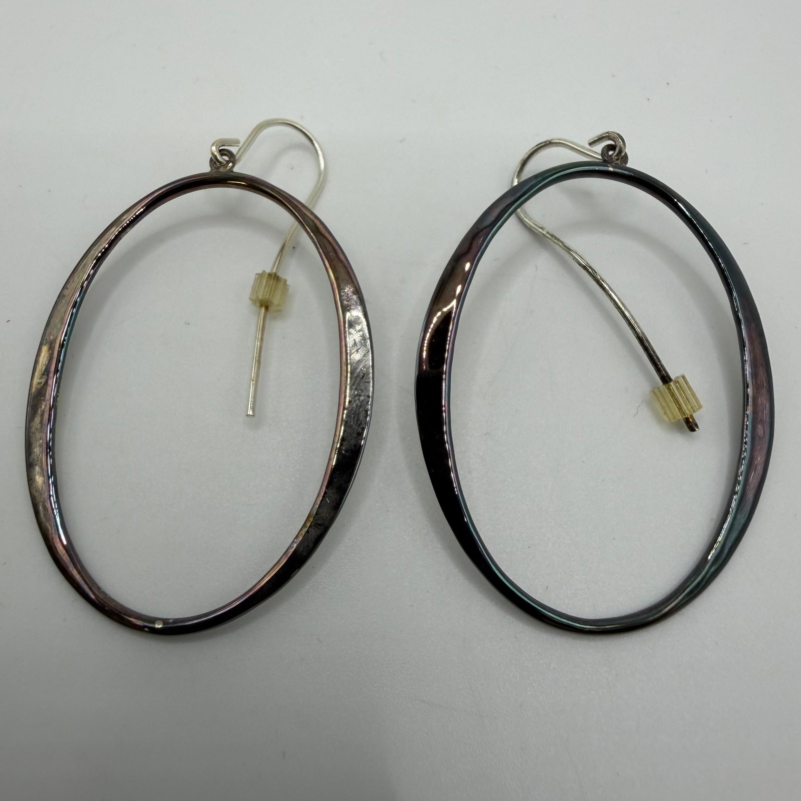 RLM Studio 925 Sterling Modernist Oval Dangle Earrings HH76 (1 of 5)