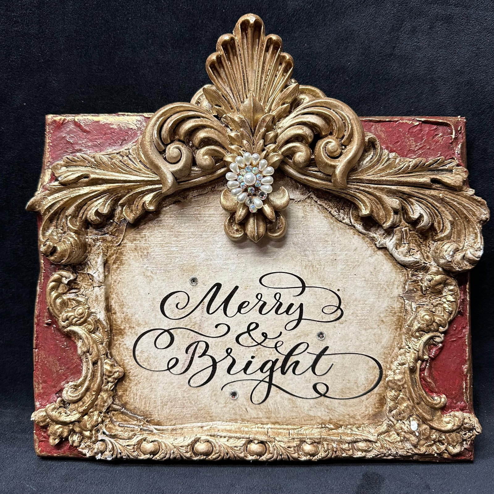 Michelle Butler Designs Merry and Bright Plaque Small Sign Decor (1 of 7)