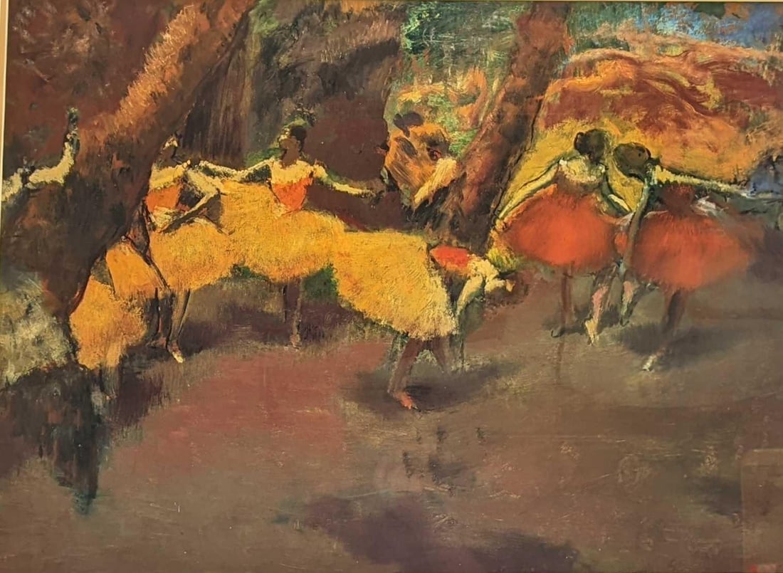 Framed Edgar Degas Before The Performance Print - 2