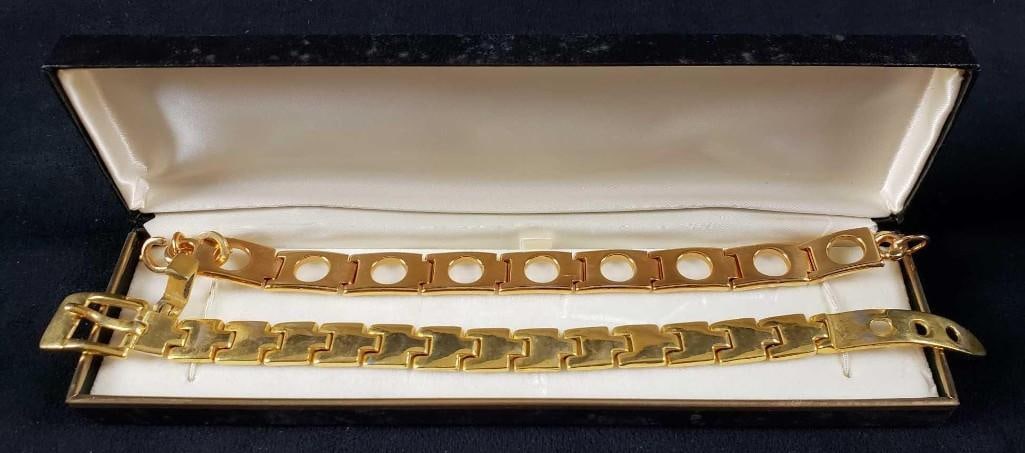 2 Gold Colored Bracelets - 2