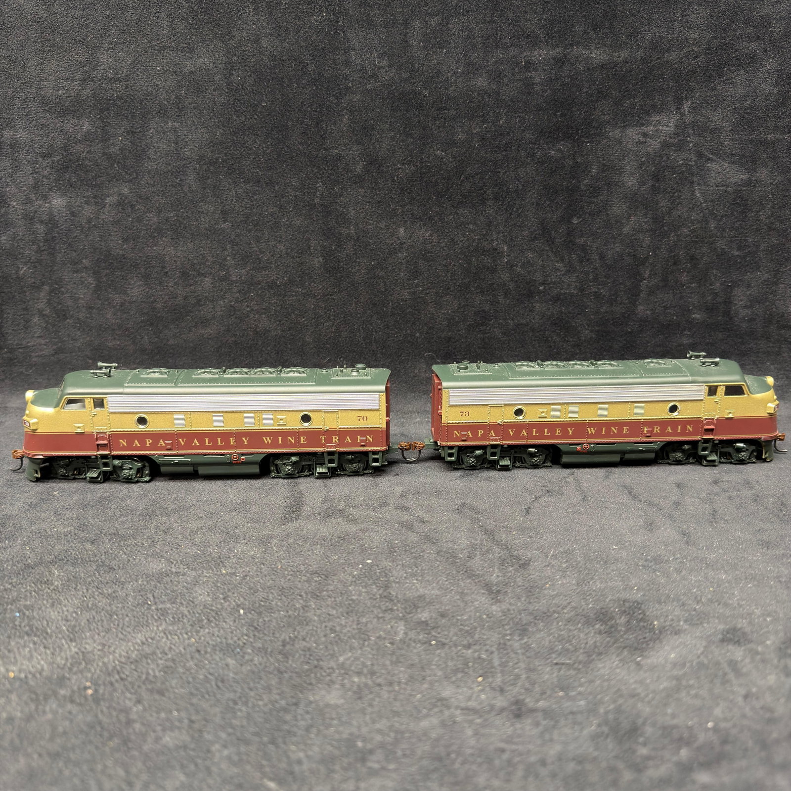 Pair Napa Valley Wine Train No. 70 and 73 Diesel Locomotives (1 of 10)