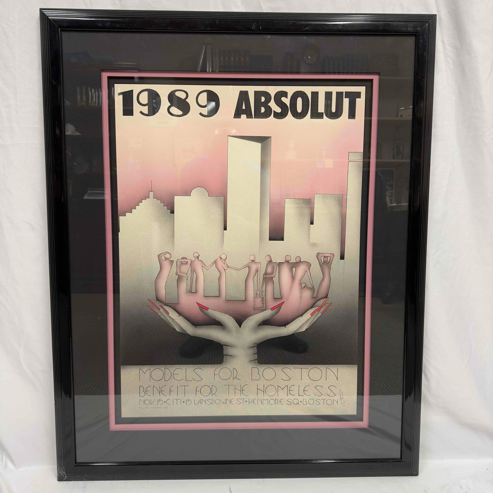 For The Homeless Original Artist Signed Noel D'Noel Art Gallery Models For Boston Absolut Artwork: For The Homeless Original Artist Signed Noel D'Noel Art Gallery Models For Boston Absolut Artwork. Absolut 1989 Signed by artist Noel resident artist of the D'Noel Art Deco Gallery. Creat