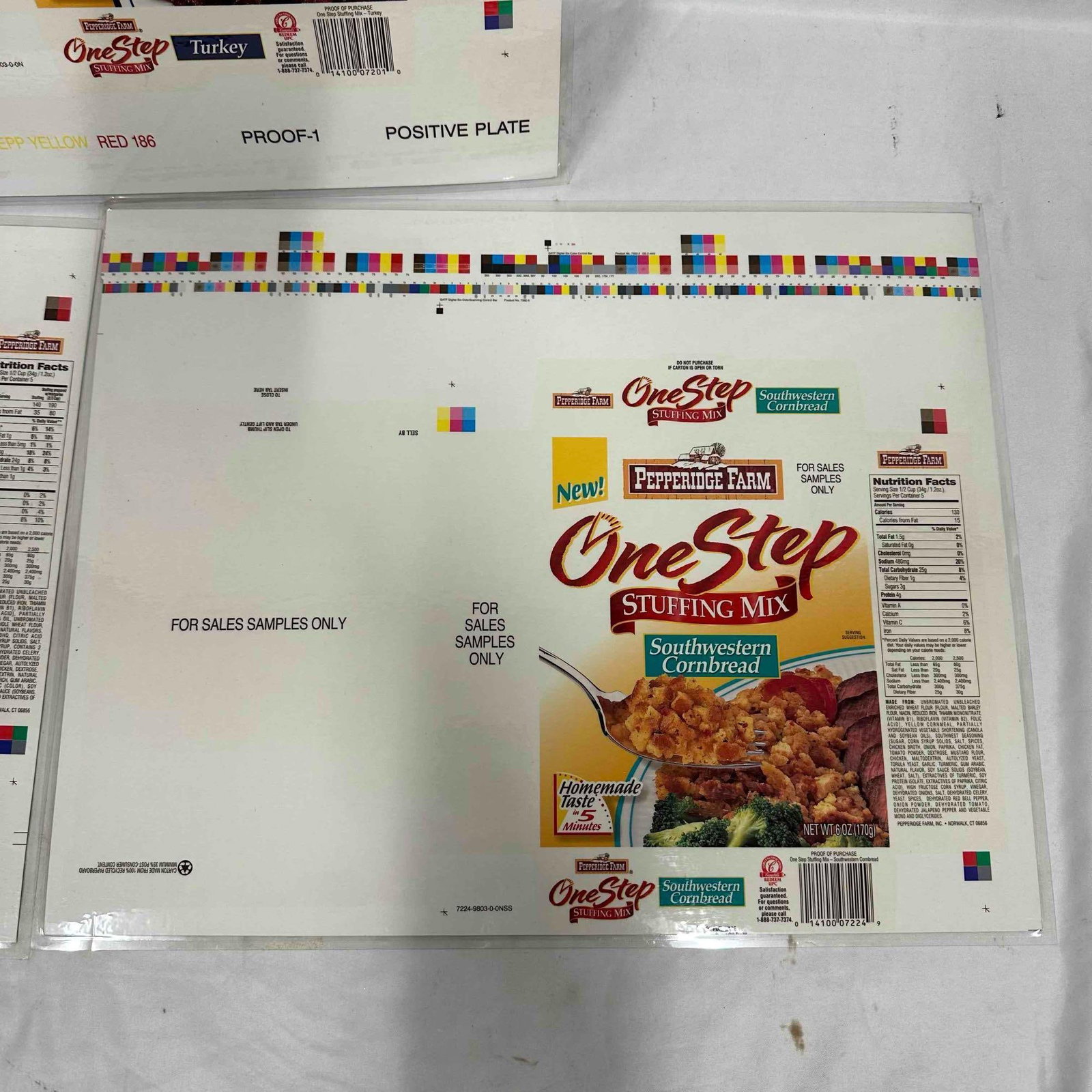 Pepperidge Farm One Step Stuffing Mix Packaging Proofs Mock-Ups - 3