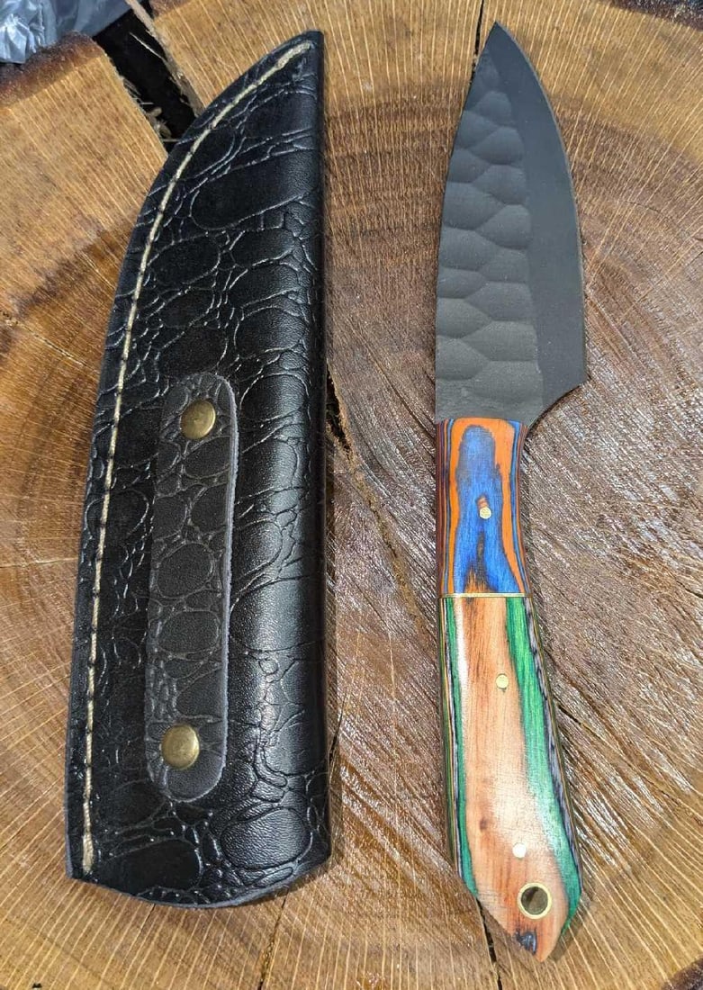 MHS Cutlery Carbon Steel Knife & Leather Sheath RTCK (1 of 5)