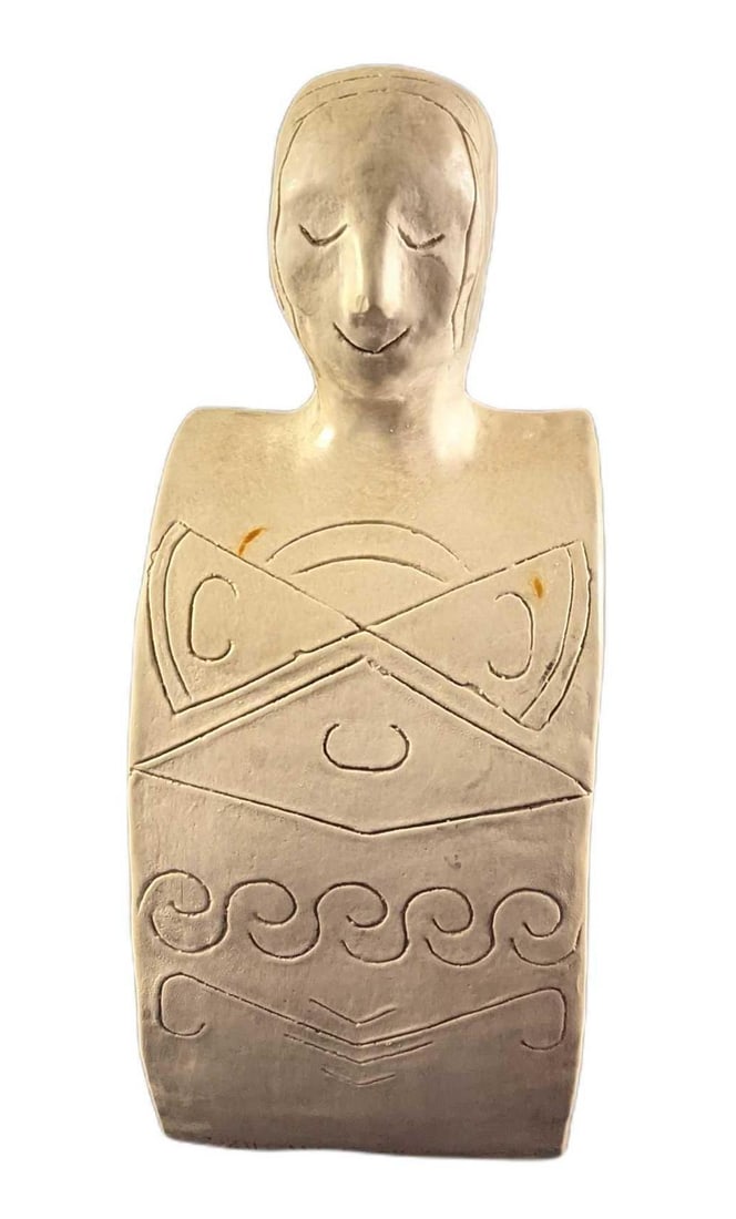 Medium Sarah O'Neill Ceramic Two Faced Statue - 3