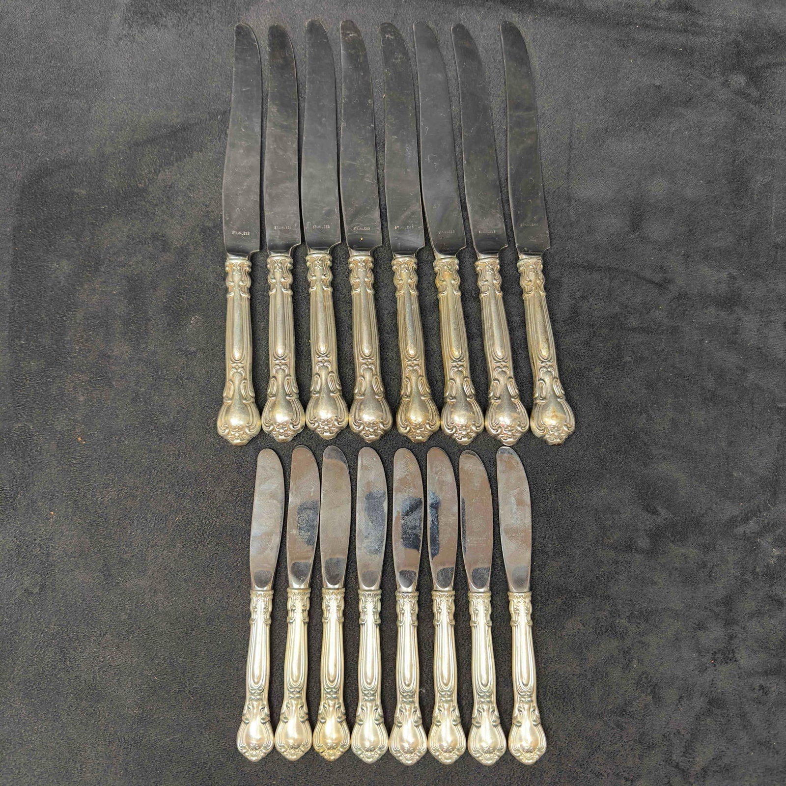 Gorham Chantilly Flatware Sterling Silver Silverware 70 Pieces - 18