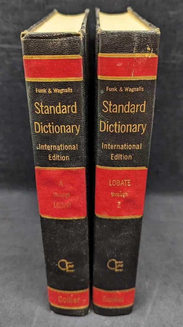 Volume 1 & 2 Funk & Wagnall's Standard Dictionary (1 of 10)