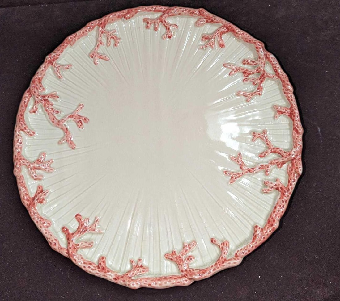 Vintage Retired Fitz & Floyd Oceana Dinner Plate C K57: Vintage Retired Fitz & Floyd Oceana Dinner Plate C K57. This retired series was originally released in 1977. The china dinner plate is approx 11" x 11" x 1" and it weighs 1.65lb. The plate has some cr