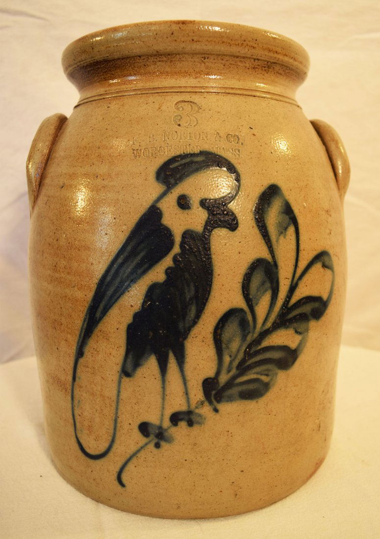 Stoneware Covered Crock (1 of 3)