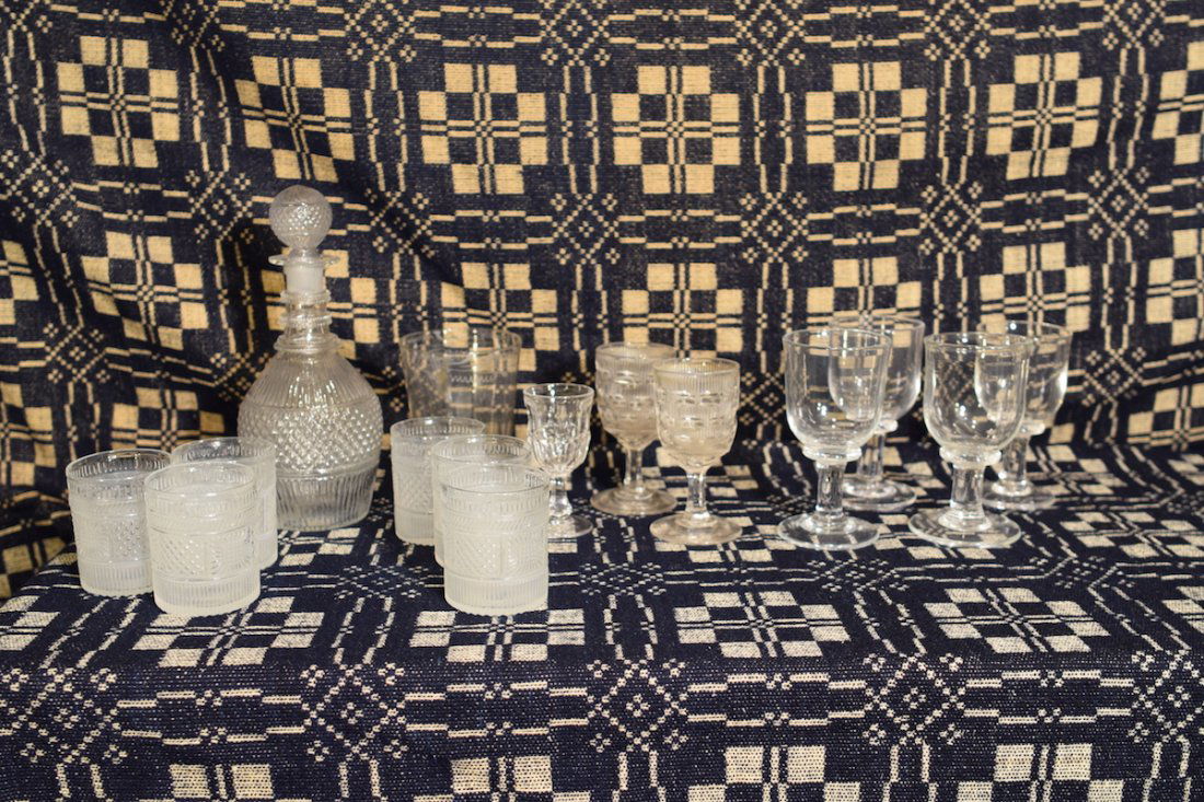 Decanter & Glassware Lot (1 of 3)
