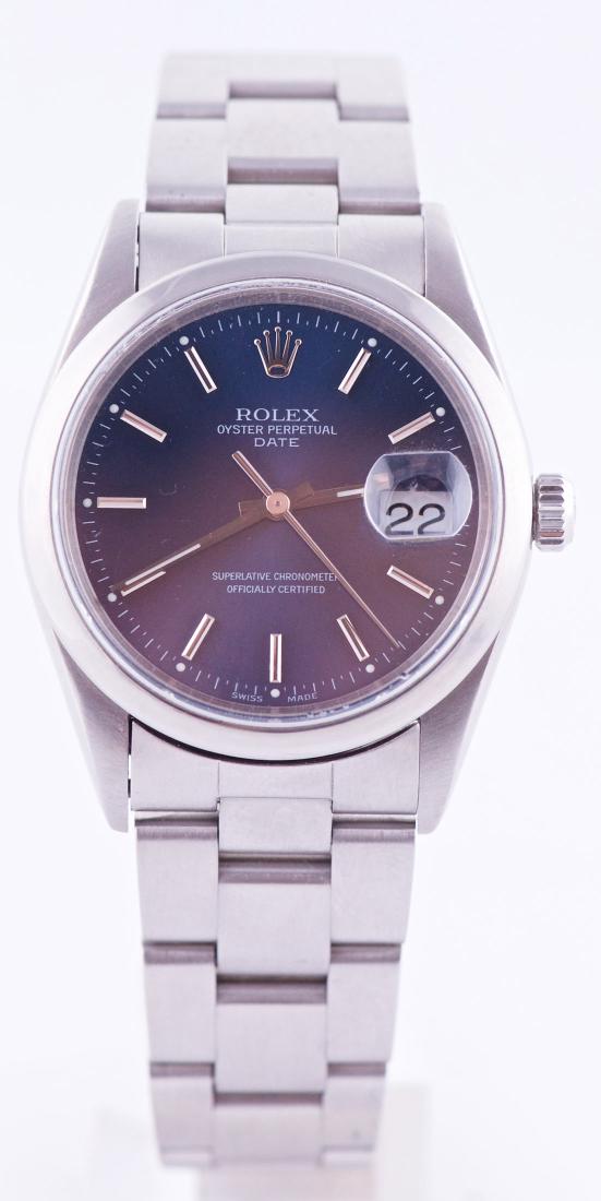 Rolex Oyster Perpetual “Date” Blue Dial Ref 15200 (1 of 8)