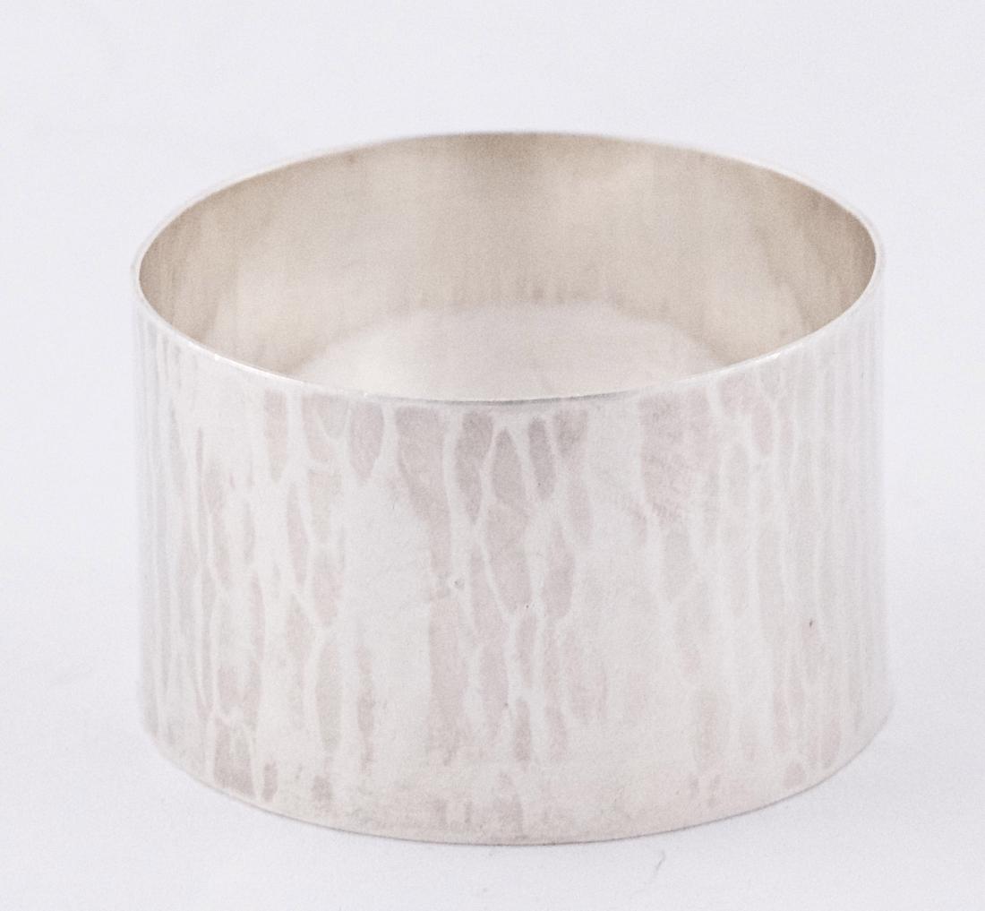 Carl Poul Petersen Sterling silver napkin ring, Canada, (1 of 4)