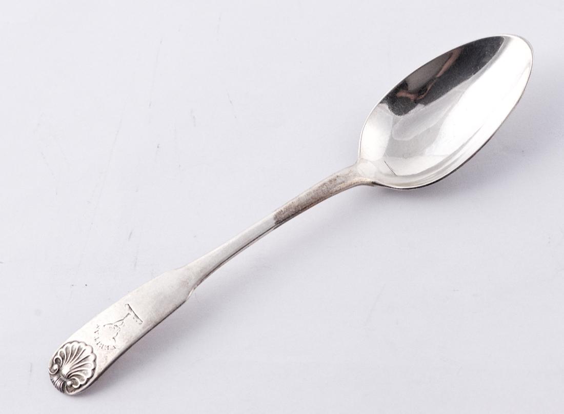Mitchell & Russell George III Sterling silver spoon, (1 of 3)