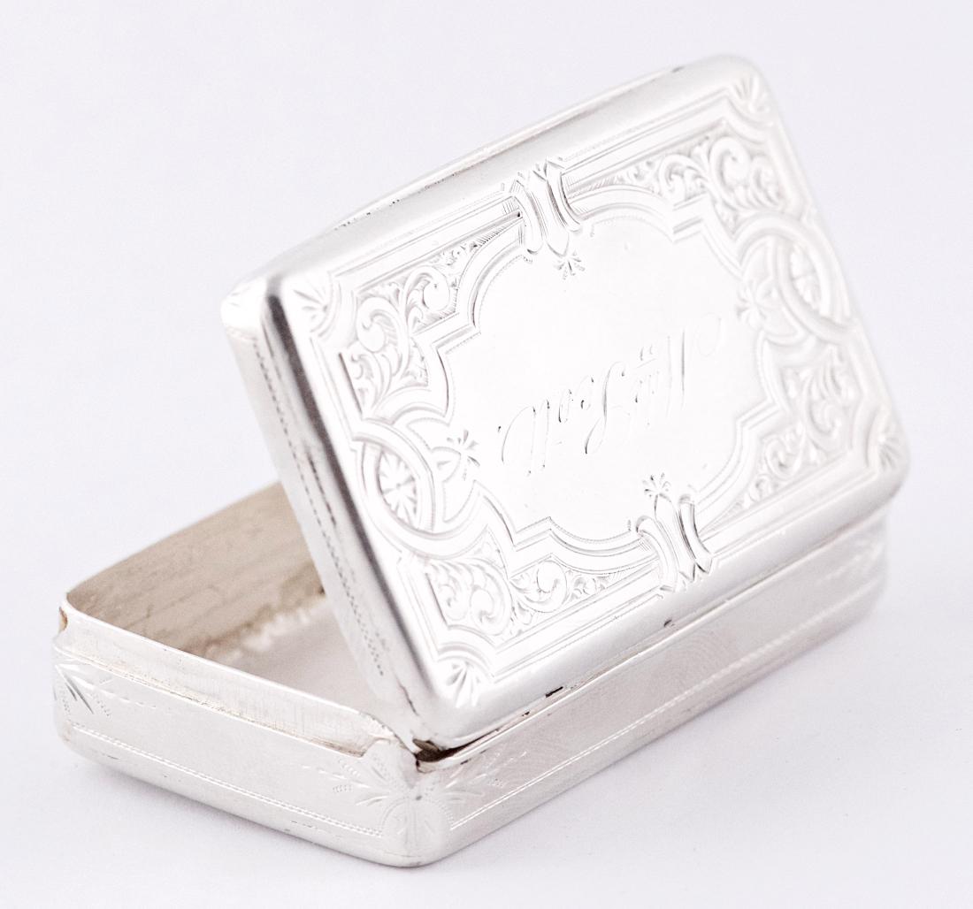 Albert Coles Sterling silver snuffbox, United-States, (1 of 4)
