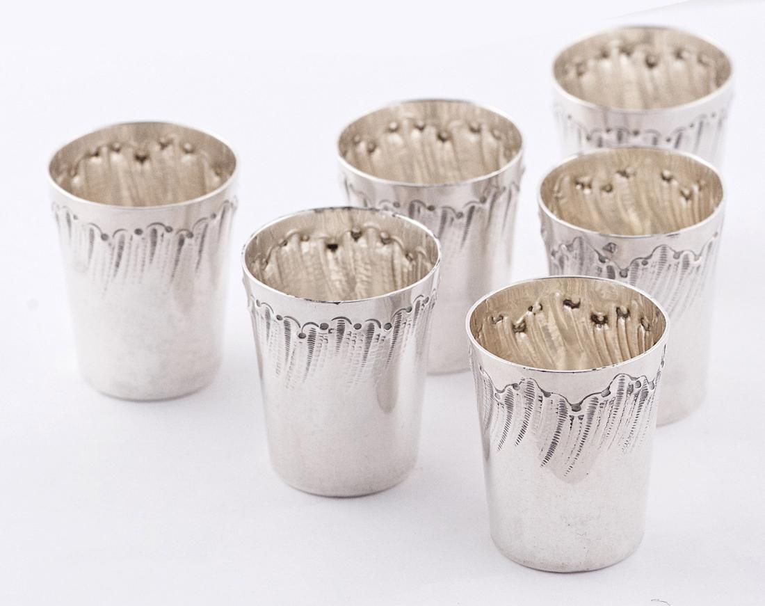 Louis Ravinet & Charles Denfert, Set of six .950 silver (1 of 4)