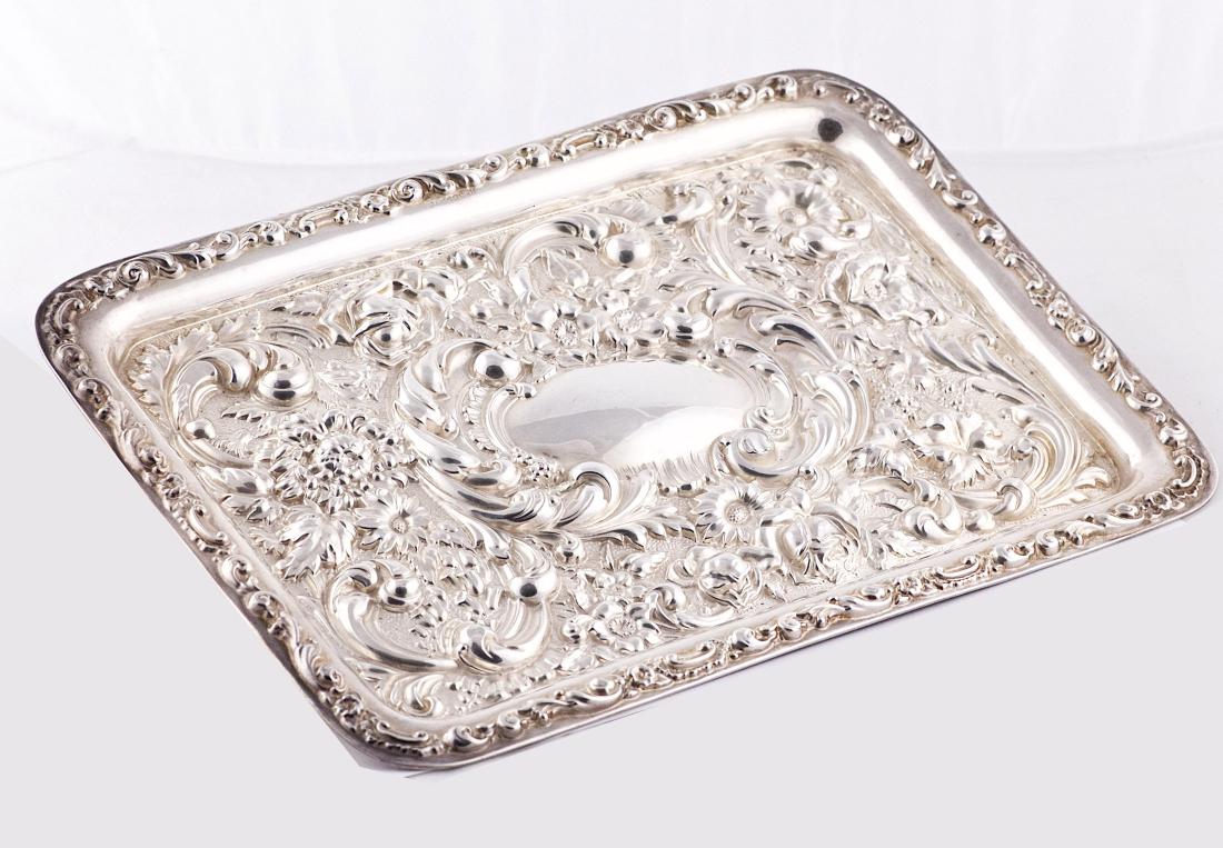 Robert Pringle & Sons, George V, Sterling silver tray, (1 of 5)