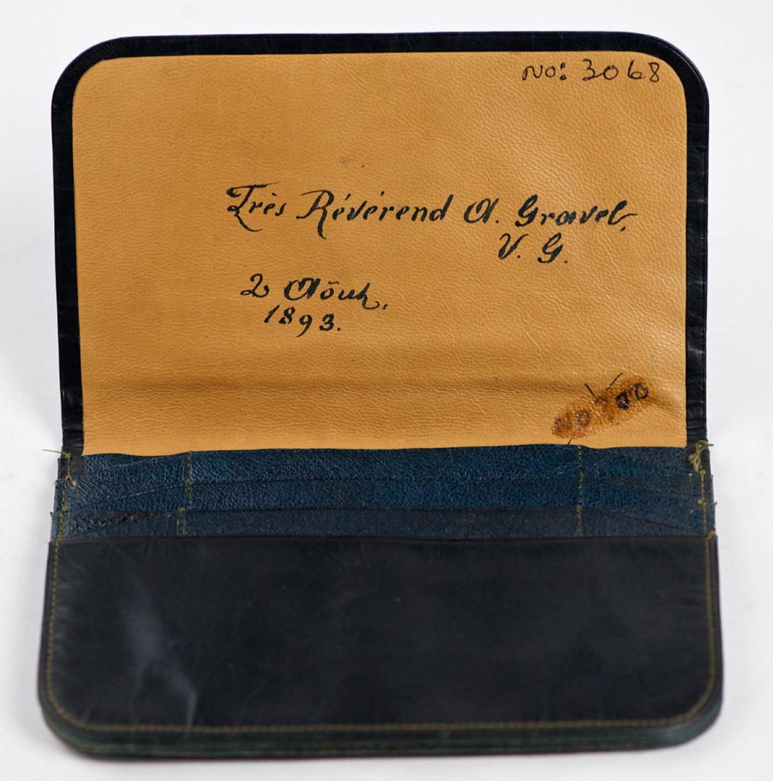 Dark Blue Leather Wallet 1893 (France) (1 of 4)
