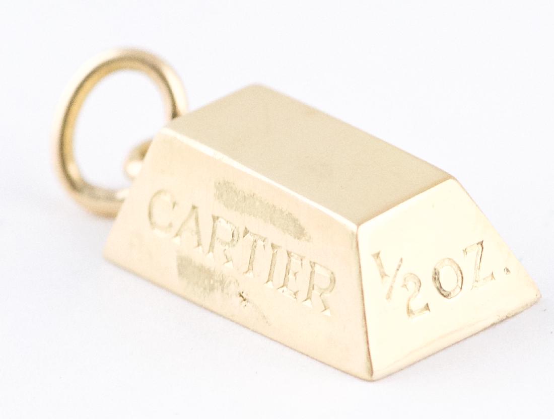 2 oz. Gold Bar Ingot Pendant 