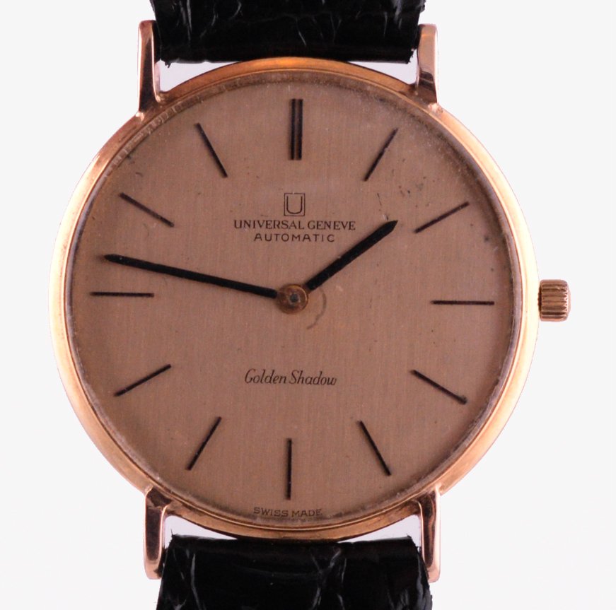 Vintage Universal Genève 18K Golden Shadow Ultra Thin: The Universal Genève Golden Shadow was the company’s answer to having a designated dress watch line. When it came to dress watches in the 1950s and 1960s, many of the watch manufacturers were focus
