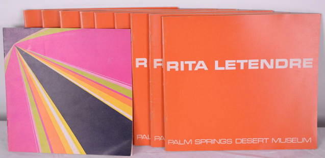 Letendre, Rita (1928-) - Rita Letendre, Palm Springs: Ensemble de dix (10X) livres_x000D_ _x000D_ Lot of ten (10X) books_x000D_ _x000D_ _x000D_ _x000D_ _x000D_ _x000D_ Rapport de condition :