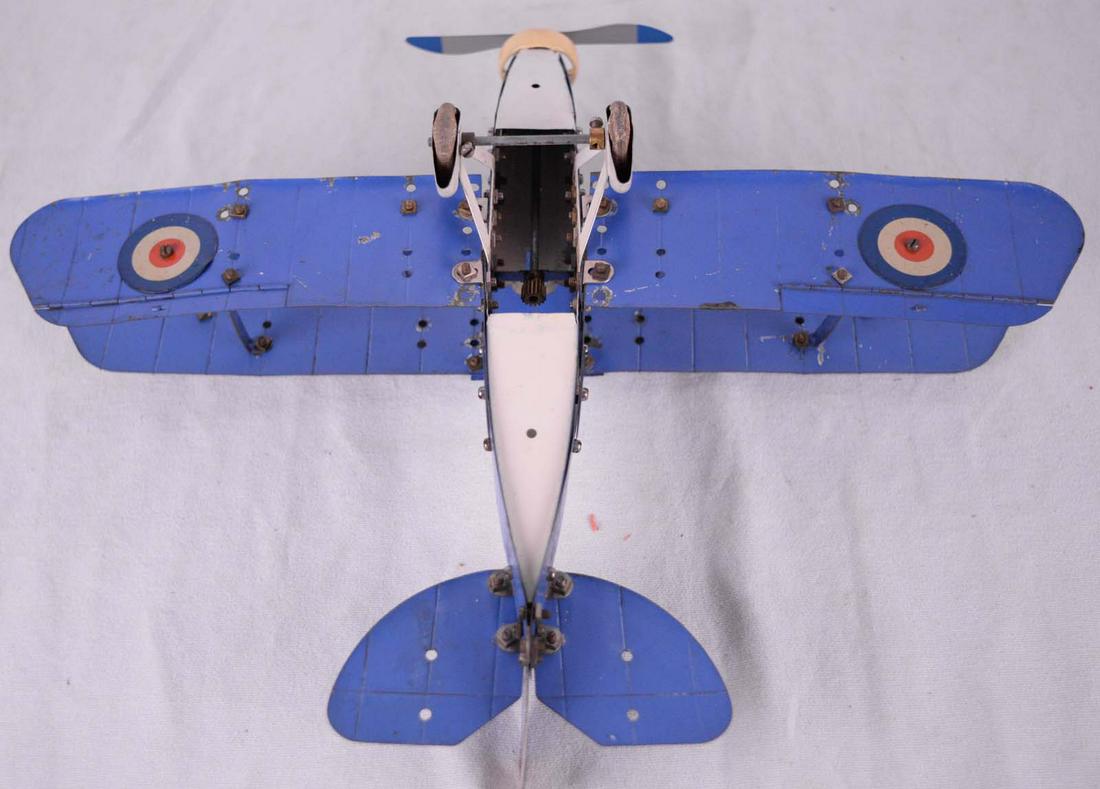 Meccano - Avion biplan Meccano des années 1930 (1 of 3)