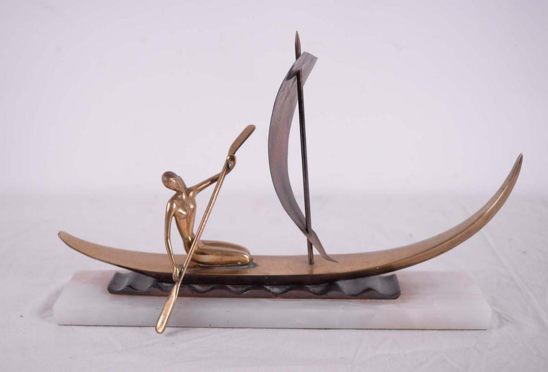 Vintage brass sculpture - c.1940 (1 of 3)