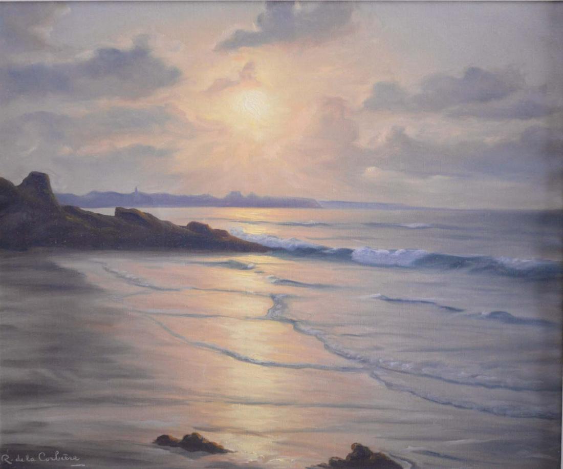 De La Corbiere Roger Coucher De Soleil Au Bord De La Jun 03 Champagne Auctions In Canada