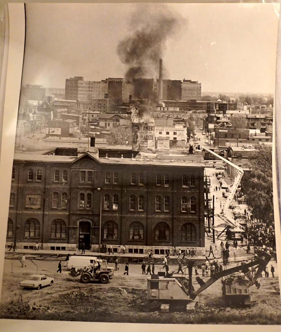 Lot of 50 Quebec 1960-70's photographs, disasters -: Lot of 50 Quebec 1960-70's photographs, disasters (1960-70) Description: Lot of 50 Quebec 1960-70's photographs, disasters Lot of 50 black and white 1960-70's Quebec photographs: fires, accidents and 