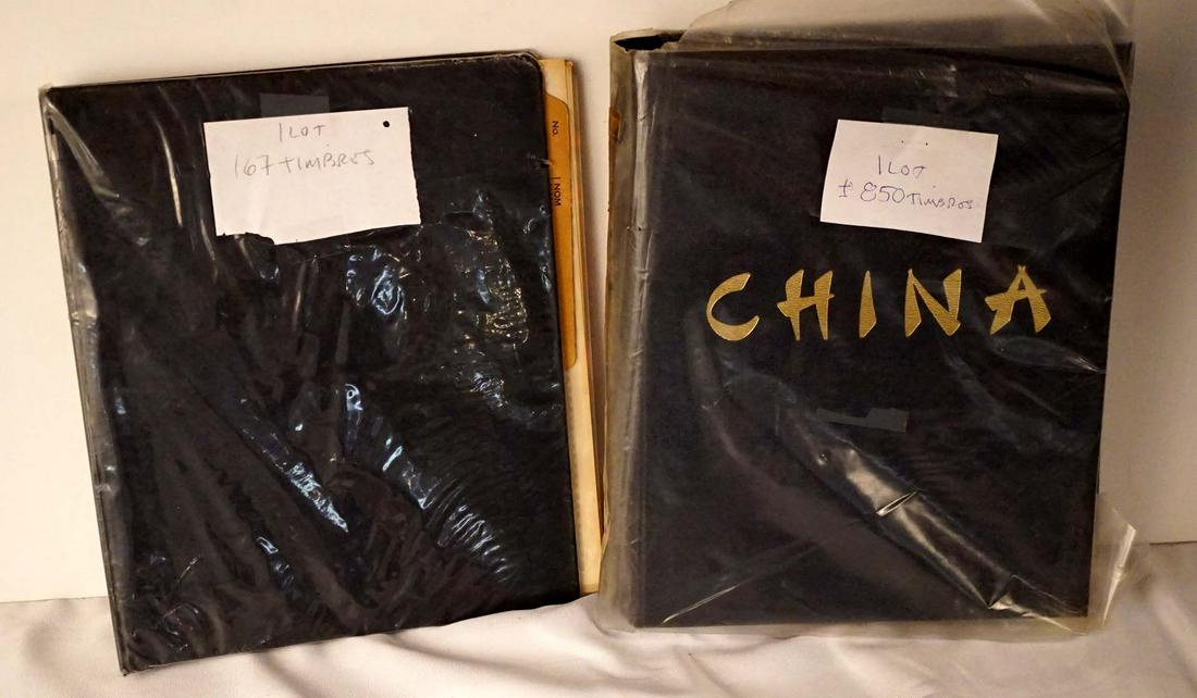 Vintage China and Taiwan stamp collection: Vintage China and Taiwan stamp collection Description: Vintage China and Taiwan stamp collection Collection in 2 old stamps albums. One contains 167 Taiwan (Formosa) stamps mostly mint hinged, the oth