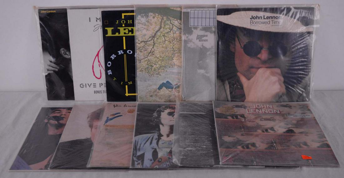 Lennon, John - Collection of 12 different vinyl: Lennon, John (1940-80) Collection of 12 different vinyl records, JOhn Lennon, Yoko Ono, Beatles Description: Collection of 12 different John Lennon vinyl records, including Yoko Ono, Beatles Condition