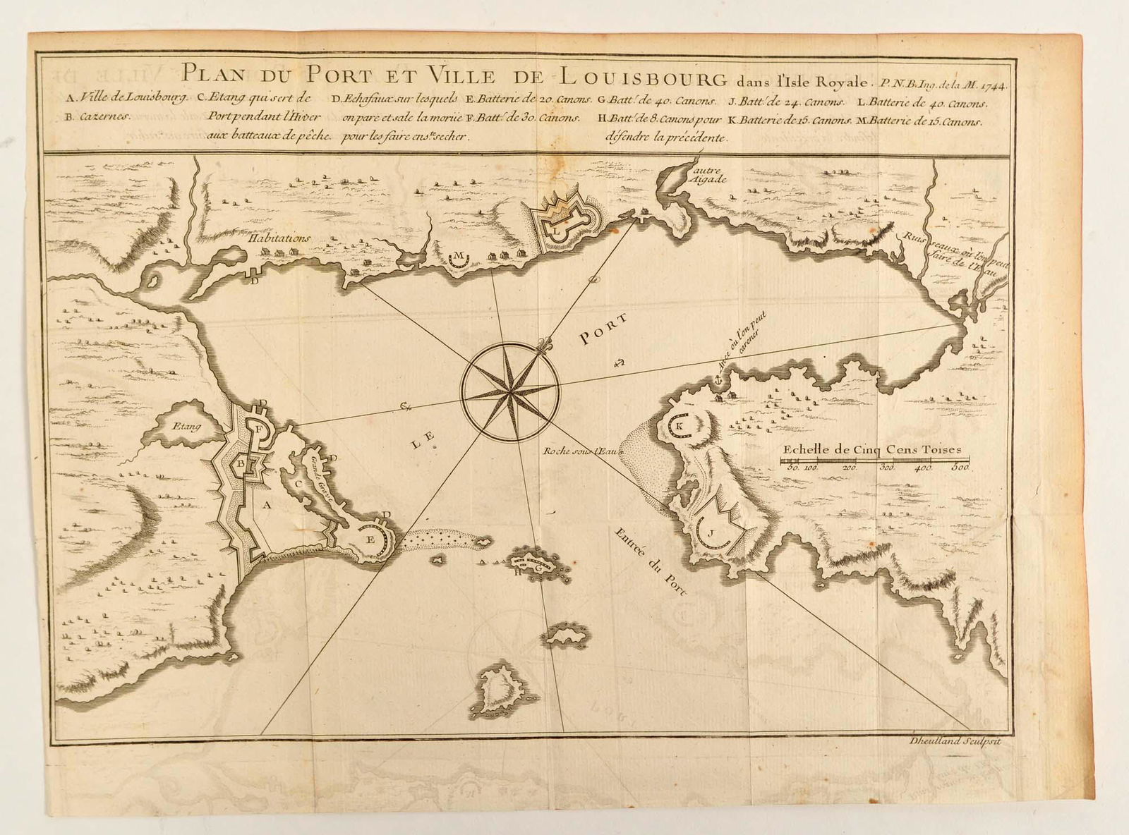 Bellin, Jacques-Nicolas - Plan du port et ville de (1 of 2)