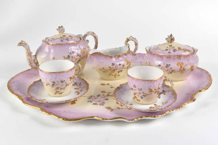 A. Lanternier & Co. Limoges Porcelain Tea Set
